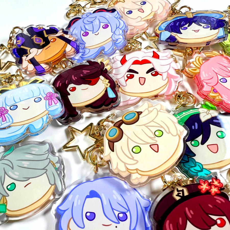 Genshin Impact Melting Ice Cream Double Sided Charms